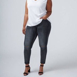 Lane Bryant Mid Rise Super Stretch Skinny Jeans